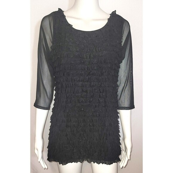 Cocomo Layered Tiered Ruffled Blouse - Picture 1 of 7